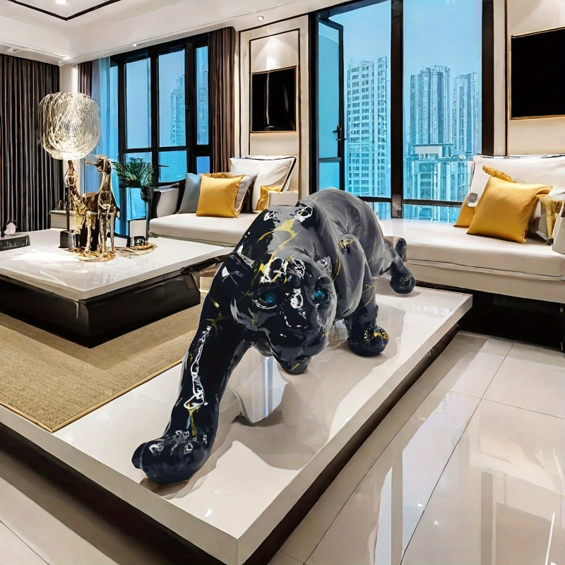 Új kreatív modern mesterséges leopárd díszek otthoni boros szekrény nappali dolgozószoba zsiráf fej díszek dekoratív ajándékdoboz