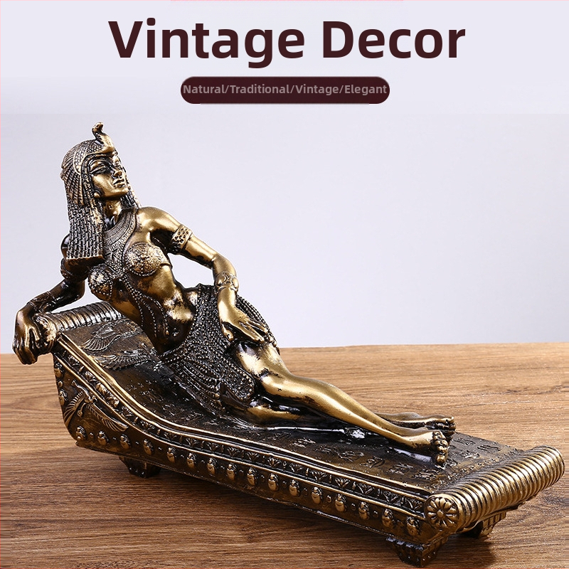 Határokon átnyúló, európai stílusú új retró Csipkerózsika díszek, réz-gyanta utánzatú kézműves termékek, nappali lakberendezési gyártó díszei