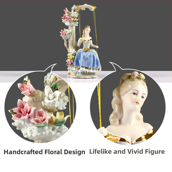 Euroopa stiilis keraamilised käsitöökaunistused kodukaunistused õukonnakiik lääne naiste elutoa telekakapi kaunistused