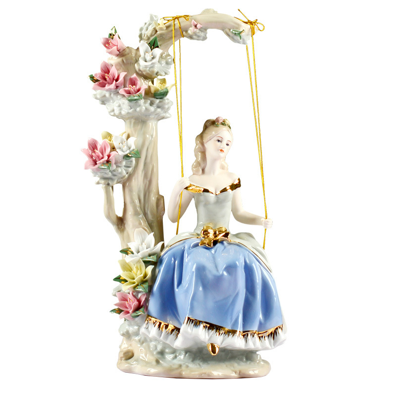 Euroopa stiilis keraamilised käsitöökaunistused kodukaunistused õukonnakiik lääne naiste elutoa telekakapi kaunistused