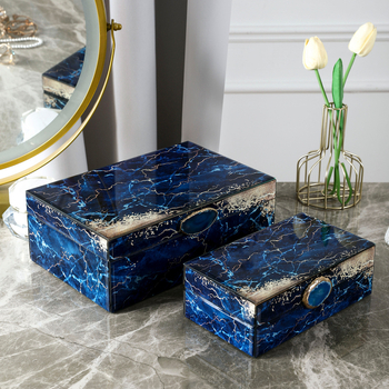 Külkereskedelmi stílusú, csúcskategóriás ékszertároló doboz, Amazon, népszerű lakberendezési üveg ékszerdoboz, ajándékdoboz