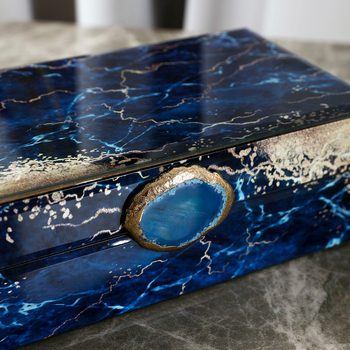 Εξωτερικό Εμπόριο Στυλ Κοσμημάτων Υψηλής ποιότητας κουτί αποθήκευσης κοσμημάτων Amazon Δημοφιλές οικιακό κουτί κοσμημάτων από γυαλί κουτί δώρου