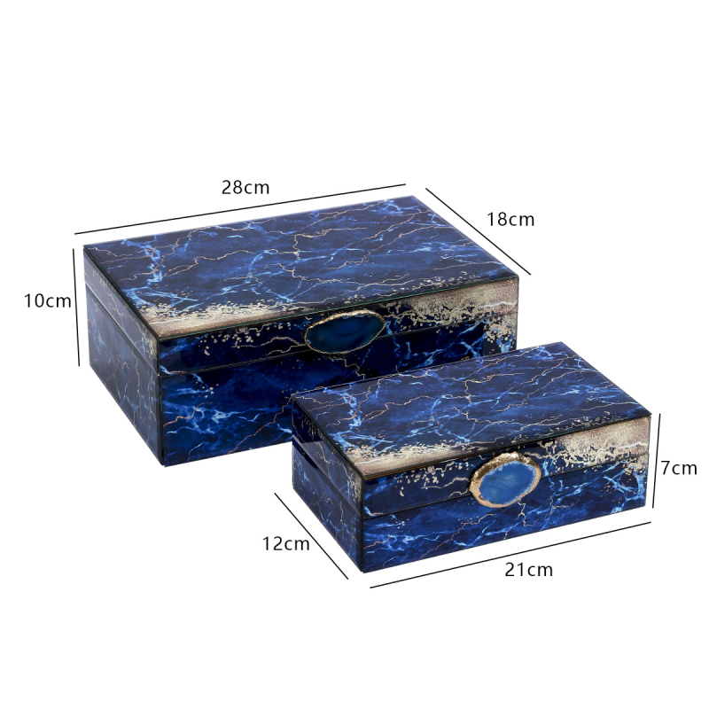 Külkereskedelmi stílusú, csúcskategóriás ékszertároló doboz, Amazon, népszerű lakberendezési üveg ékszerdoboz, ajándékdoboz