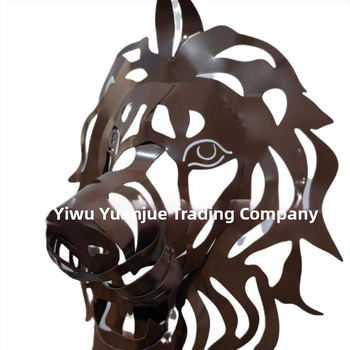 Nepriklausoma stotis Liūto galvos sienos menas Liūto galvos sienos menas skulptūra sienos menas Sienų dekoro pakabukas Sienų dekoras