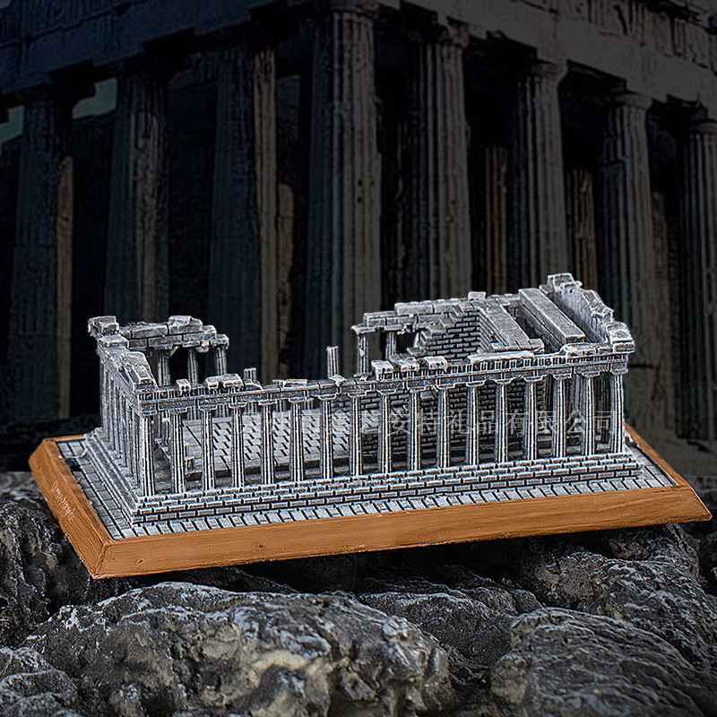 Ókori görög történelmi építészet Athén Akropolisz modell Európai építészet otthon nappali dekoráció klasszikus dekoratív kézművesség