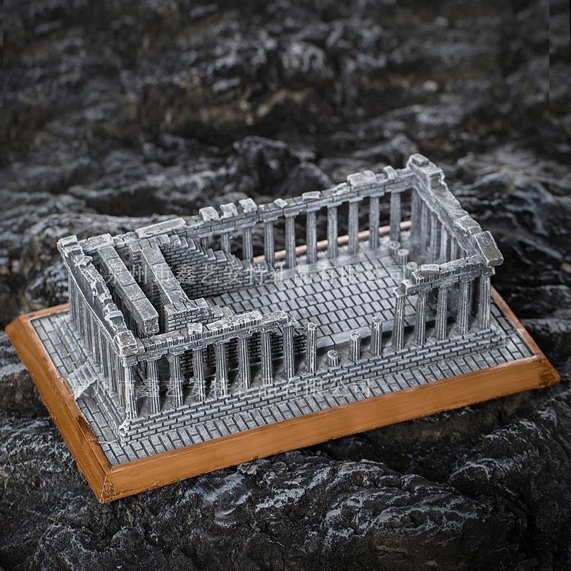 Ókori görög történelmi építészet Athén Akropolisz modell Európai építészet otthon nappali dekoráció klasszikus dekoratív kézművesség