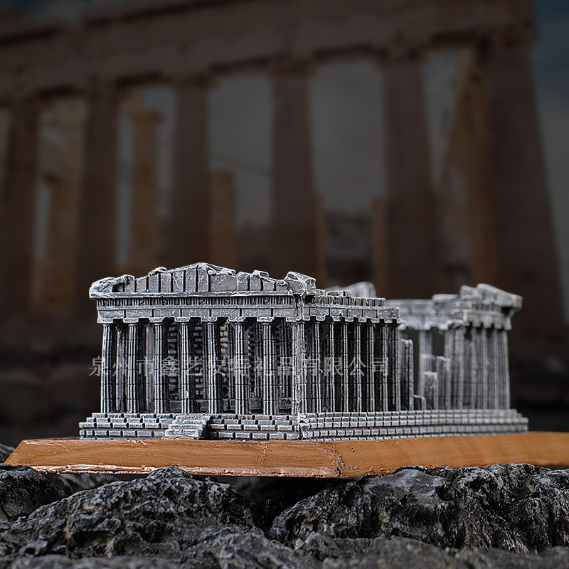 Ókori görög történelmi építészet Athén Akropolisz modell Európai építészet otthon nappali dekoráció klasszikus dekoratív kézművesség