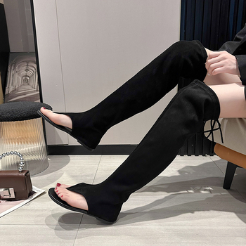 Σανδάλια εξωτερικού εμπορίου σε διασυνοριακό επίπεδο 36-42, σαγιονάρες σε μέγεθος plus size, παντελόνια με ψηλό σωλήνα, western, τζιν μπότες