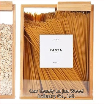 Ξύλινο κουτί αποθήκευσης σιτηρών για διασυνοριακή κουζίνα, σφραγισμένο κουτί αποθήκευσης ρυζιού, ξύλινο κουτί διανομής φασολιών και σιτηρών