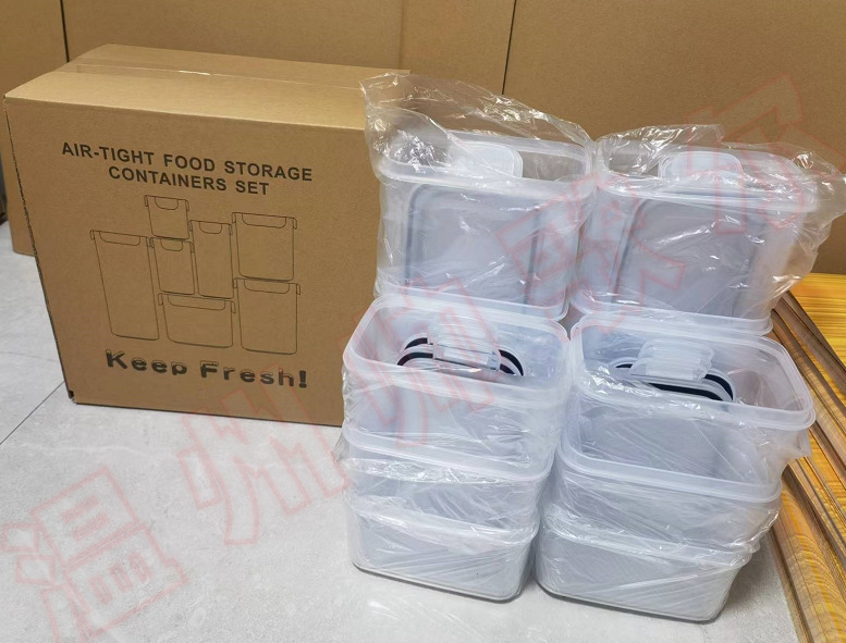 Paruošti grūdų laikymo stiklainiai iš PP laikymo ir konservavimo dėžutės, plastikiniai permatomi sandarūs stiklainiai, virtuvės reikmenų 14 dalių rinkinys