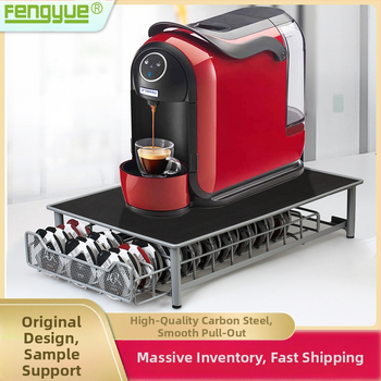 Fengyue kreatív otthoni tárolódoboz, fiókos, Tassimo kávékapszula-tartó, Bosch kávéfőző talp, luxus