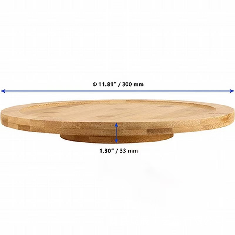 raktáron bambusz forgó tálca otthon nappali gyümölcstorta uzsonnás tányér finom délutáni tea desszertkorong