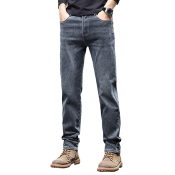 American Vintage Jeans férfi High Street laza farmernadrág, férfi egyenes szárú Anseka Washed Ruffian Handsome farmernadrág 863