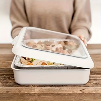 2 u 1 folija Fancy Panz Vanjski tanjur za piknik od aluminijske folije, termoizolacija od aluminijske folije, zdjela za povrće, pladanj