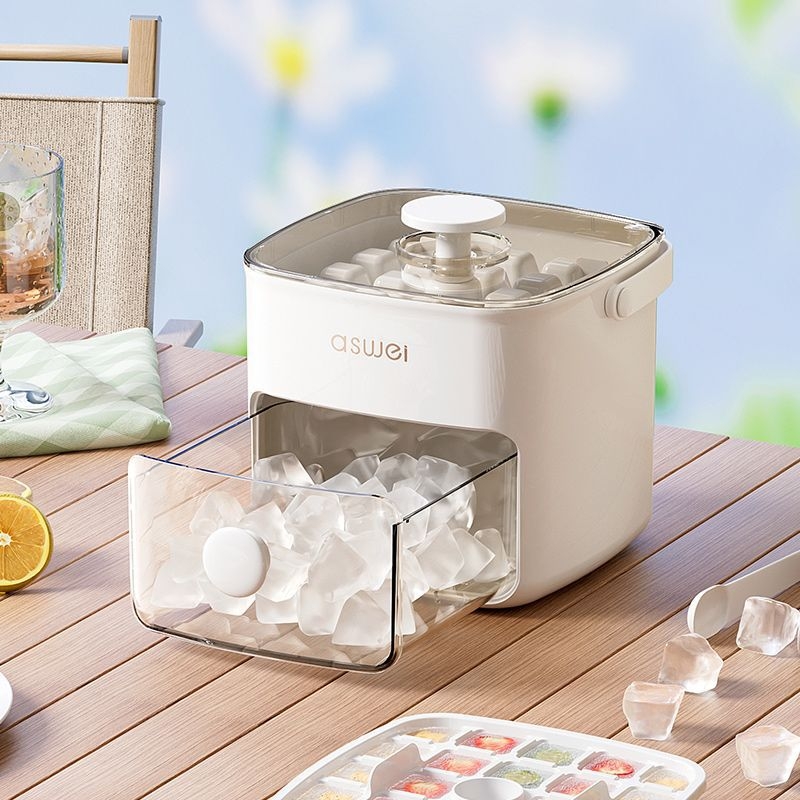 Prés jégkocka jégkészítő penész nagy kapacitású háztartási jégkocka élelmiszeripari minőségű anyagból többfunkciós fagyasztógéppel