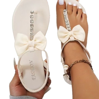 Γυναικεία Ρωμαϊκά Σανδάλια, Άνοιξη 2025, Νέα Στυλ, Γυναικεία Παπούτσια με Στρας και Φιόγκο, Ρετρό, Niche Ρωμαϊκά Παπούτσια