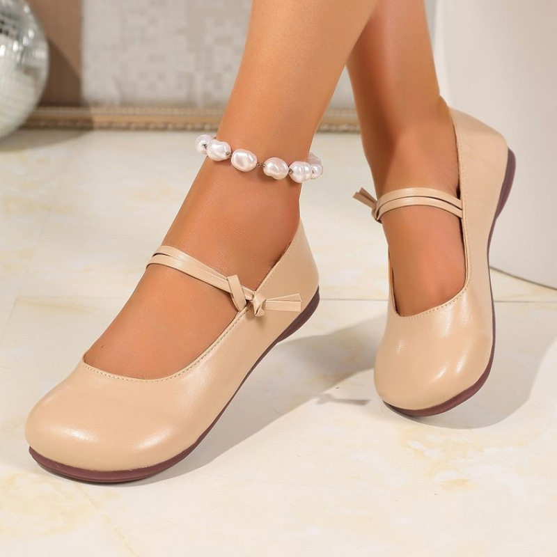 Prantsuse stiilis õhtuse tuulega õrnad pehme tallaga Mary Jane kingad naistele 2025. aasta uued madala suuga mitmekülgsed raseduskingad