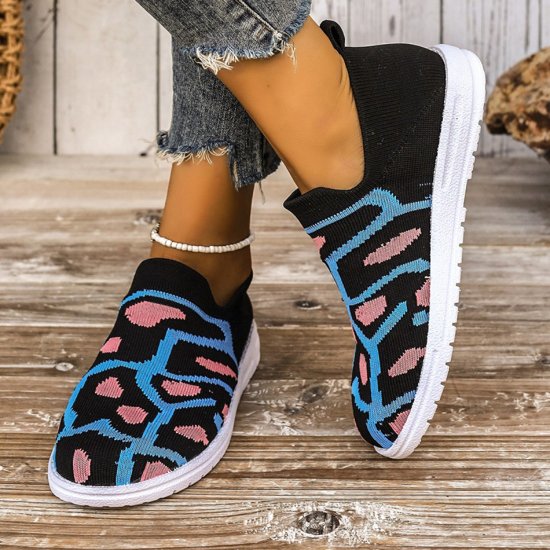 Európai és amerikai export hálós, légykapott női cipők 2023 tavaszi és őszi kerek orrú, lapos talpú, páros cipők, könnyűek és lélegzőek