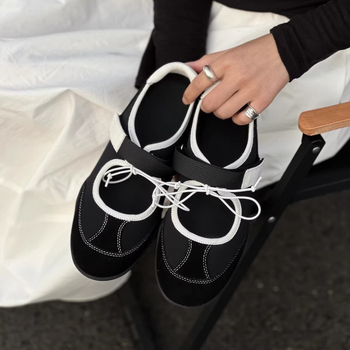 Υπερβολικά Ευέλικτα ~ Casual Παπούτσια Mary Jane με Μικρά Χρώματα και Ρηχό Στόμα για Γυναίκες Καλοκαίρι 2025 Νέα Αθλητικά Παπούτσια Μπαλέτου με Χοντρή Σόλα