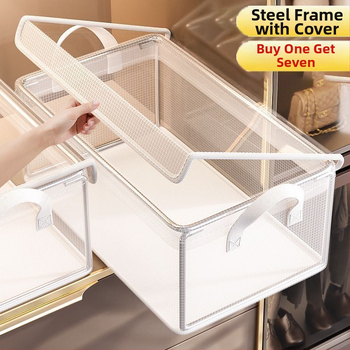 Κουτί αποθήκευσης από ατσάλι PVC με καπάκι για ρούχα και εσώρουχα, οικιακό, πτυσσόμενο, αποθήκευσης ρούχων και παντελονιών