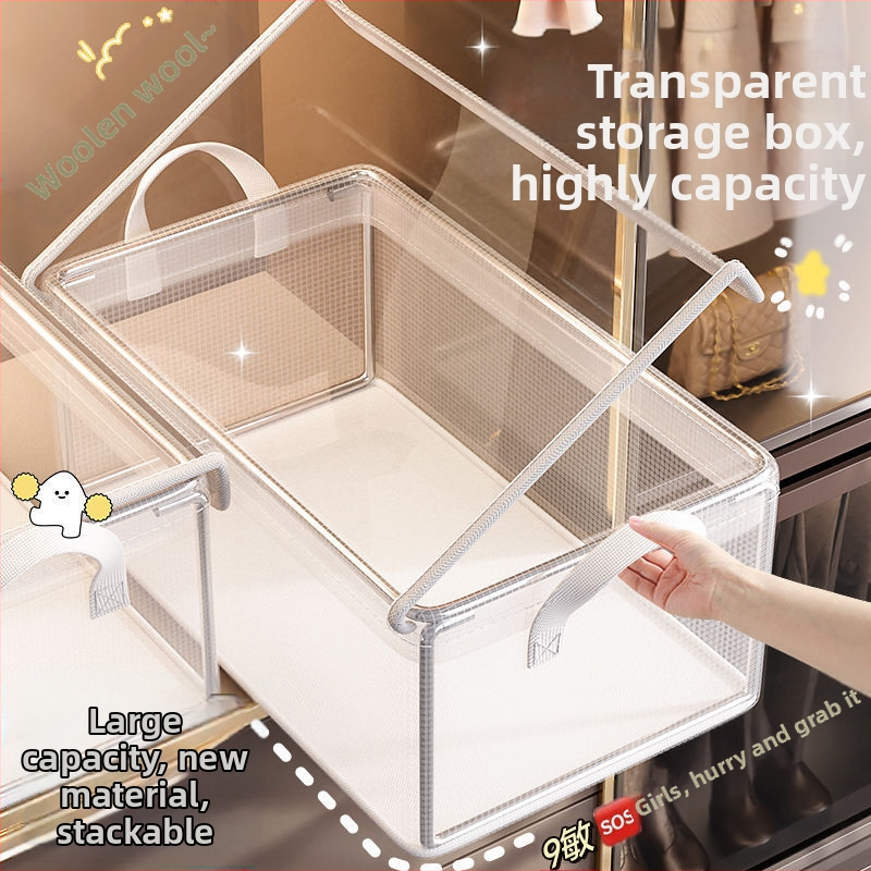 PVC acélvázas tárolódoboz fedéllel ruhákhoz és fehérneműkhöz, háztartási univerzális összecsukható ruhák és nadrágok tárolására