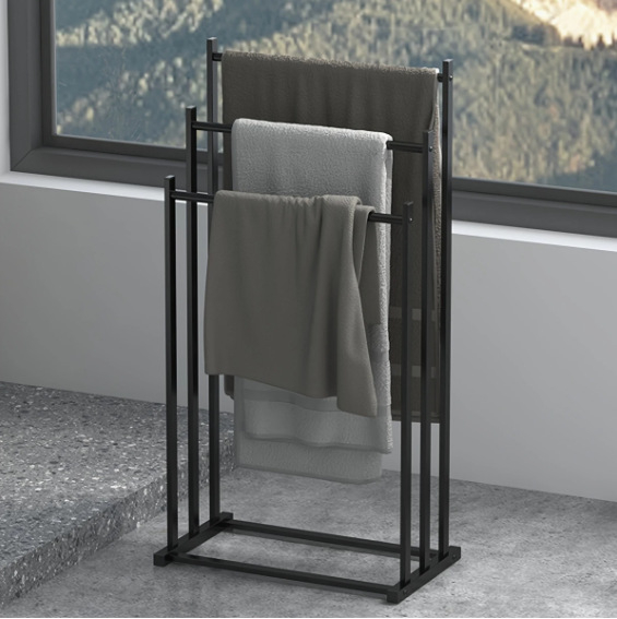 Moodne põrandal seisev vanni külgmine käterätikuivati, eemaldatav vannitoa hoiuriiul, hotelli käterätikuivati, eemaldatav