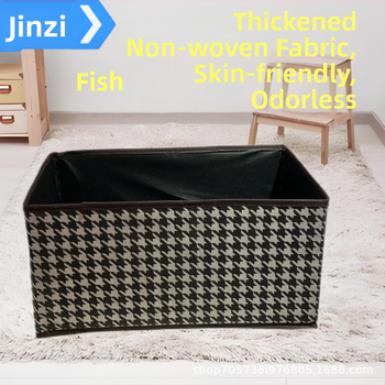 Gyorsan kézmosó ruhák háztartási összecsukható tárolódoboz szekrény tároló burkolat tárolódoboz Houndstooth ruhatároló doboz