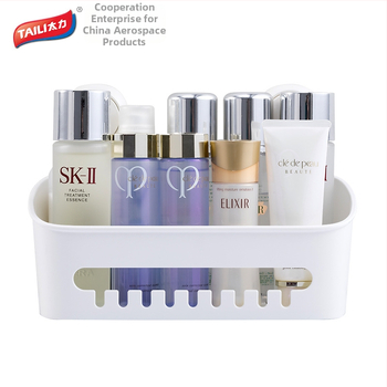 Taili μπάνιου τετράγωνη βάση αποθήκευσης μπάνιου με βεντούζα, ηλεκτρική σκούπα χωρίς τρυπήματα, νιπτήρας τουαλέτας, επιτοίχια βάση αποθήκευσης