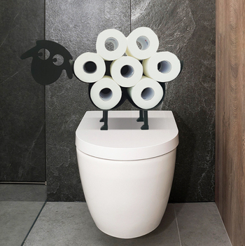 Šiaurės šalių karšto popieriaus ritinėlių laikiklis, didmeninis metalinis geležinis stalinis servetėlių laikiklis, kūrybingas, didelės akies avių laikymo stovo dekoravimas