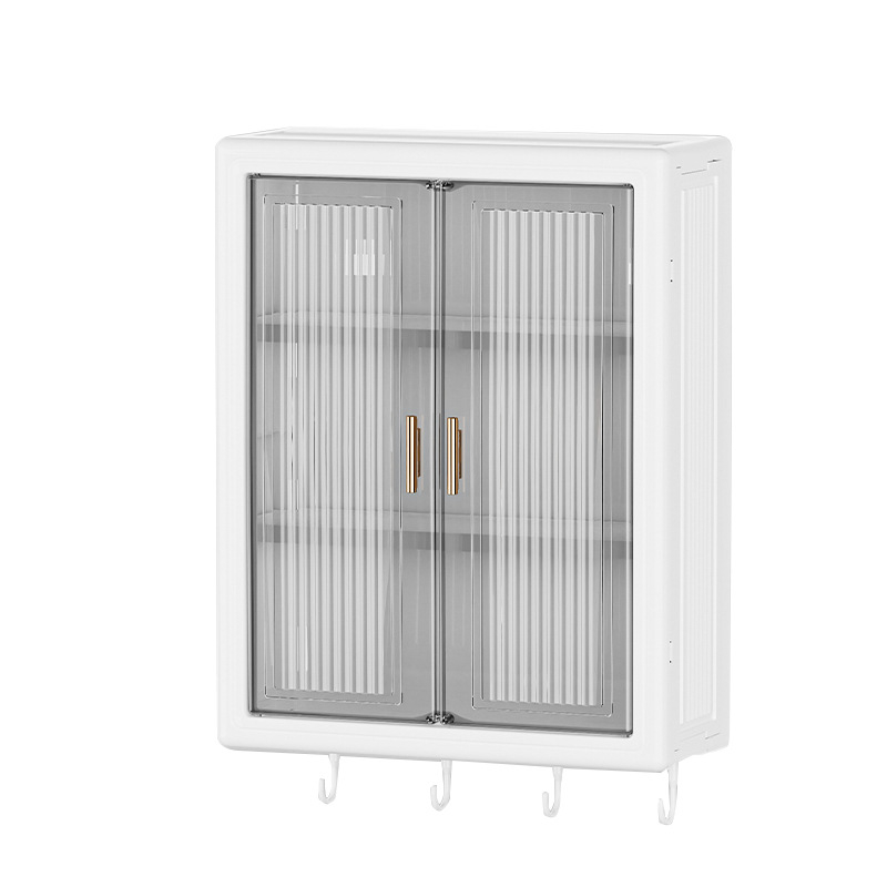 Löögivaba seinale kinnitatav hoiukapp tolmukindel veekindel tualett-tarvete hoiuriiul kosmeetika hoiukast