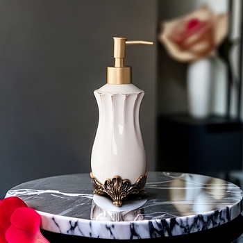 Керамична бутилка за лосион в европейски стил, бутилка за сапун от смола, хотелски консумативи, бутилка за пране, бутилка за лосион, бутилка за подправка за коса