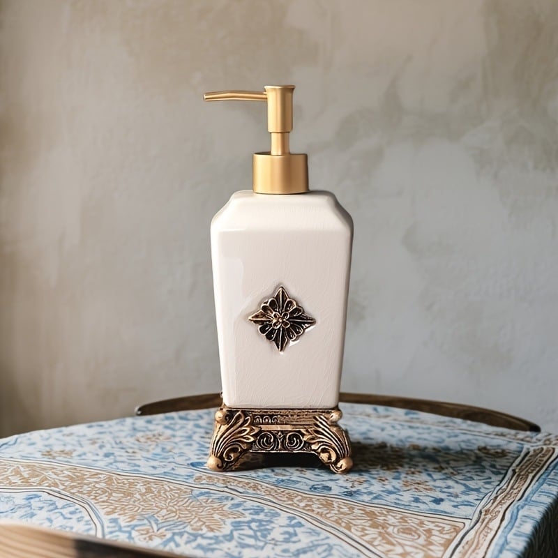 Керамична бутилка за лосион в европейски стил, бутилка за сапун от смола, хотелски консумативи, бутилка за пране, бутилка за лосион, бутилка за подправка за коса