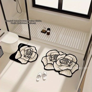 Μαλακά πατάκια δαπέδου από λάσπη διατόμων για διασυνοριακή χρήση, ταπέτα πόρτας ταχείας ξήρανσης και απορρόφησης νερού, πατάκια δαπέδου τριών τεμαχίων για τουαλέτα, αντιολισθητικά πατάκια μπάνιου διαθέσιμα προς χονδρική πώληση