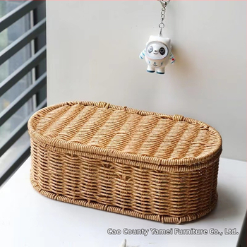 Japán stílusú, kézzel szőtt tárolókosár, kagylóhéj alakú vörösboros csomagolódoboz, esküvői bankett, ajándékcsomag, ajándékdoboz, uzsonnás tárolókosár