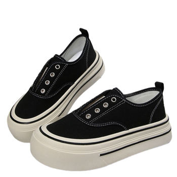 Νέα Slip-On Loafers για γυναίκες Άνοιξη/Καλοκαίρι 2025, Εξειδικευμένα, Ευέλικτα Παπούτσια από Καμβά με Χοντρή Σόλα που Αυξάνουν το Ύψος, Χονδρική Πώληση σε Casual Sneakers