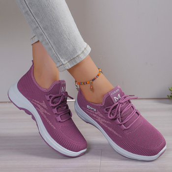 Παπούτσια πεζοπορίας άνοιξη και καλοκαίρι και φθινόπωρο αναπνεύσιμα παπούτσια από ύφασμα με υφάσματα από ύφασμα, γυναικεία μεσήλικες και ηλικιωμένους αντιολισθητικά 2024 νέα γυναικεία παπούτσια χονδρικής