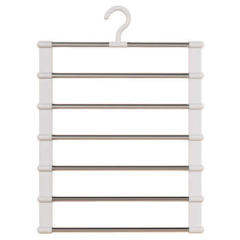 Daugiasluoksnė daugiafunkcinė kelnių lentyna namams, neslystanti besiūlė kelnių pakaba, specialus sulankstomas daiktų laikymo organizatorius