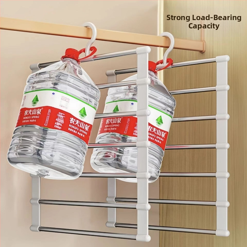 Многослойна многофункционална закачалка за панталони за домакинство, неплъзгаща се безшевна закачалка за панталони, специален сгъваем органайзер за съхранение