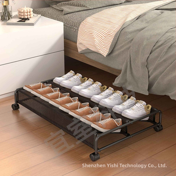 Ράφι παπουτσιών κάτω κρεβατιού, τεχνούργημα αποθήκευσης παπουτσιών, ένα στρώμα από κοντό και μακρύ καναπέ-κρεβάτι που δεν καταλαμβάνει χώρο, μικρό ράφι παπουτσιών για εξοικονόμηση χώρου