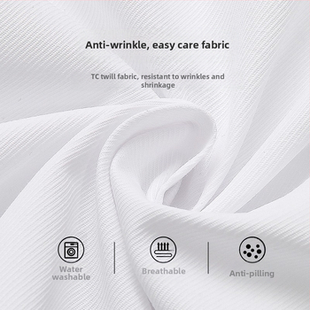 Ανδρικό πουκάμισο με μακριά μανίκια σε μεγάλο μέγεθος, λευκό, φαρδύ, επαγγελματικό πουκάμισο με μακριά μανίκια σε μεγάλο μέγεθος