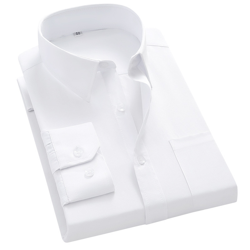 Férfi plus size hosszú ujjú ing Plus size extra large férfi fehér bő business hosszú ujjú ing