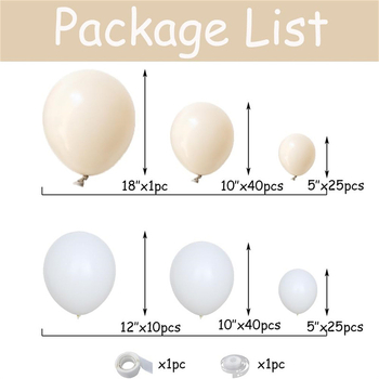 Piiriülene valge liiva õhupallivanik Arch Kit boheemlasliku pulma pruudiduši sünnipäevapeo kaunistuseks