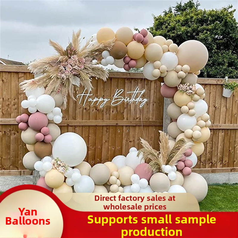 Nahavärvi õhupallide komplekt, risti äärega, vanikuga, kaarega, vintage roosa kreemjas, beebiduši sünnipäevapidu