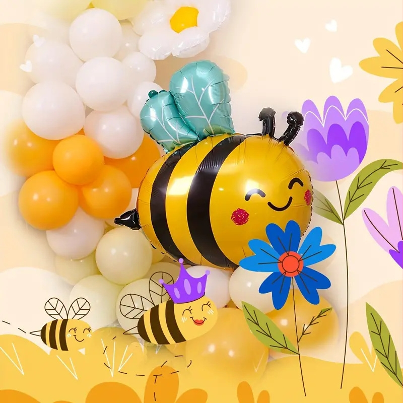 Nový retiazkový oblúk Daisy Bee Blast, výročie, aranžmán, odhaľuje pohlavie, narodeninovú atmosféru, potreby