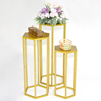 Határokon átnyúló, nagy forgalmú, új, hatszögletű desszerttorta-állvány esküvőre, ünnepi partira, születésnapi dekorációra, háromdimenziós esküvői beltéri beállításra