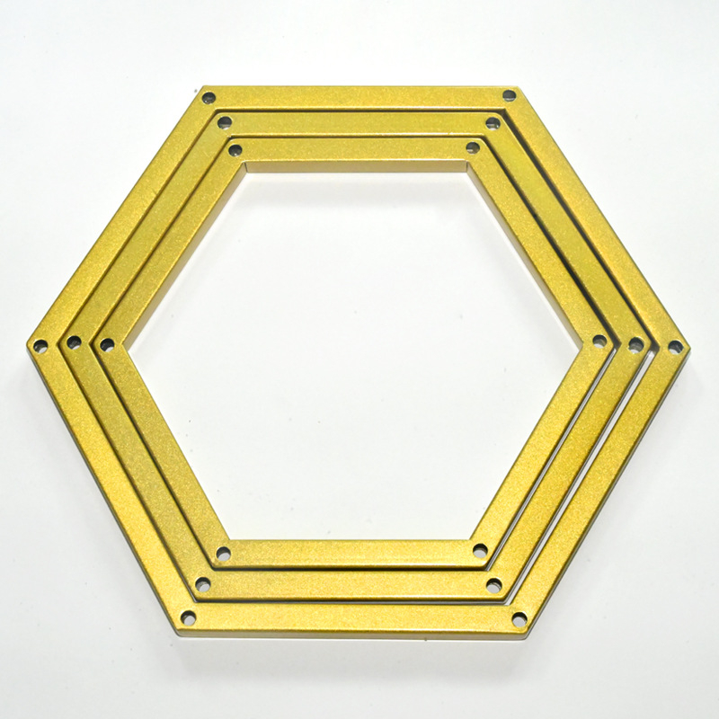 Határokon átnyúló, nagy forgalmú, új, hatszögletű desszerttorta-állvány esküvőre, ünnepi partira, születésnapi dekorációra, háromdimenziós esküvői beltéri beállításra