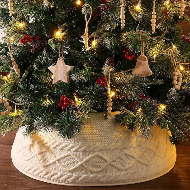 Διασυνοριακές χριστουγεννιάτικες διακοσμήσεις Amazon, φούστα χριστουγεννιάτικου δέντρου, σκηνή πλεξίματος δέντρου, στηρίγματα, βάση χριστουγεννιάτικου δέντρου