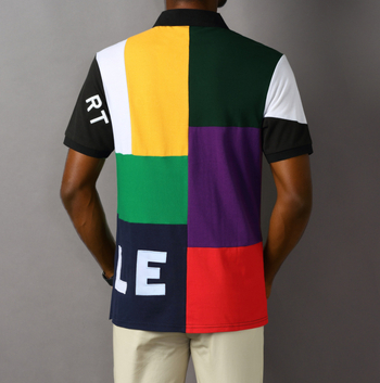 Μπλούζα πόλο εξωτερικού εμπορίου με κοντό μανίκι, πέτο, μεγάλο μέγεθος, χαλαρή, casual, αθλητική ραφή, χρώμα αντίθεσης, βαμβακερό κέντημα, ημέρα του Αγίου Βαλεντίνου, Πρωτοχρονιά