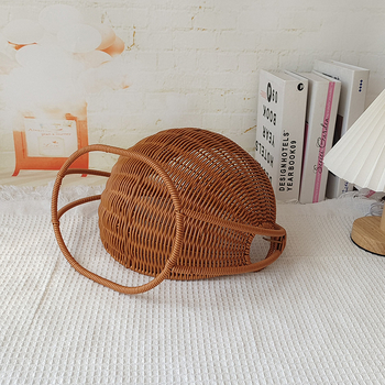 Rotangist häll hoiukorv suupiste magustoidu puuviljataldrik puuviljakorv laua teelaua hoiukorv