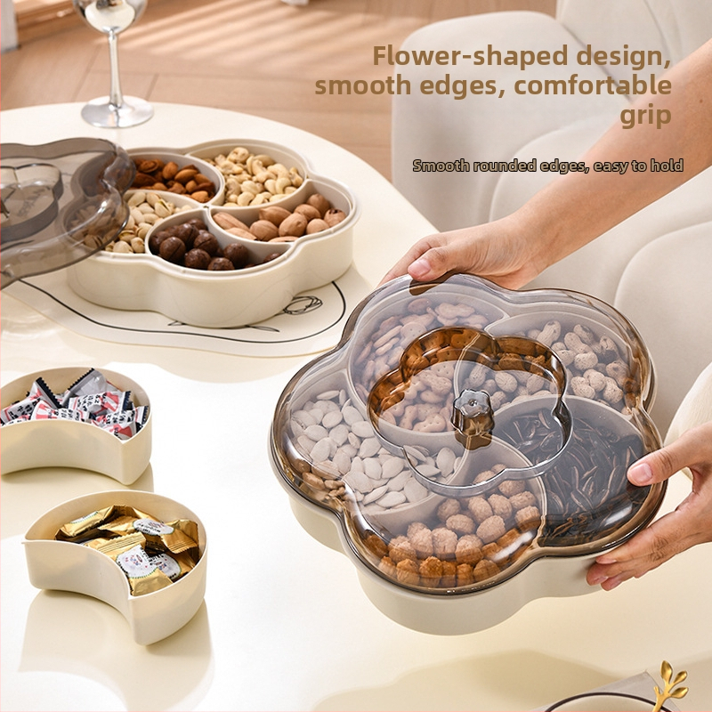 Changze szirmok öt négyzet alakú aszalt gyümölcstányér nappaliba, háztartásba, új, nedvesség- és porálló gyümölcstányér, egyszerű stílusú dohányzóasztal ételtányér